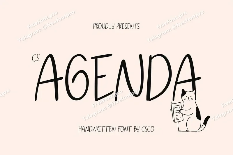 Agendahandwrittenfont20251014001412utc free font download | freefont Pro Agenda handwritten font free font download | freefont Pro