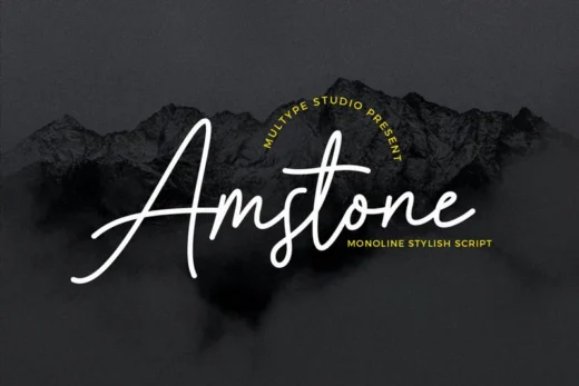 Amstone stylish font  free font download | freefont Pro