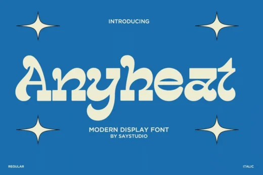 Anyheat - Modern Display Font