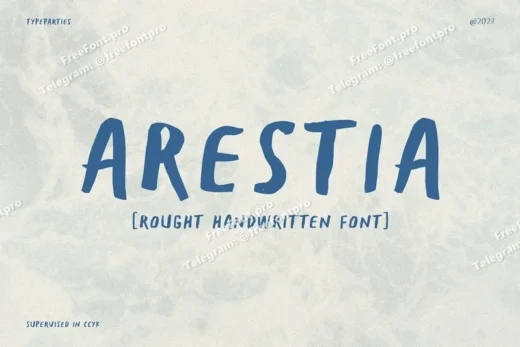 Arestia  free font download | freefont Pro