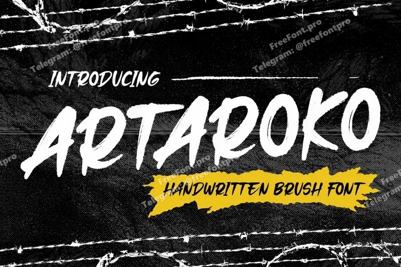 Artarokohandwrittenbrushfont20251016174926utc free font download | freefont Pro free font download | freefont Pro