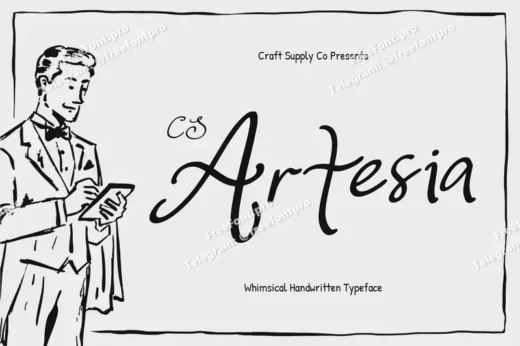 Artesia – Whimsical Handwritten Font