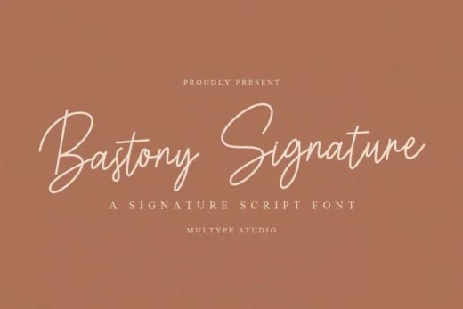 Bastony signature font  free font download | freefont Pro