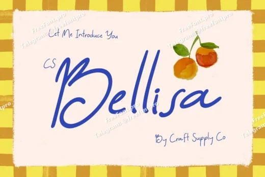 Bellisa  friendly handwritten font  free font download | freefont Pro