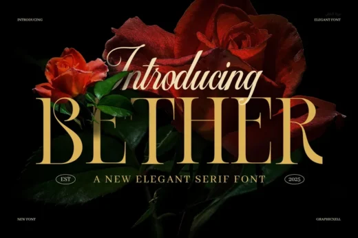 Bether Elegant Modern Serif Typeface
