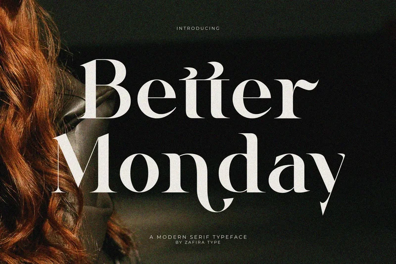 Better monday  free font download | freefont Pro