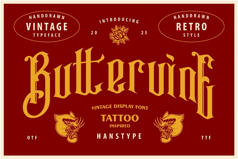 Buttervinevintagetattooinspired20251006190152utc free font download | freefont Pro free font download | freefont Pro