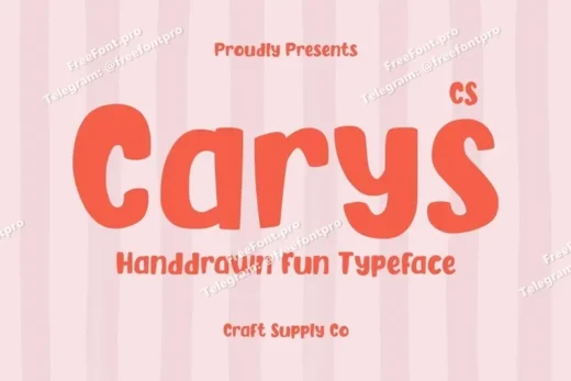 Carys  playful display font  free font download | freefont Pro