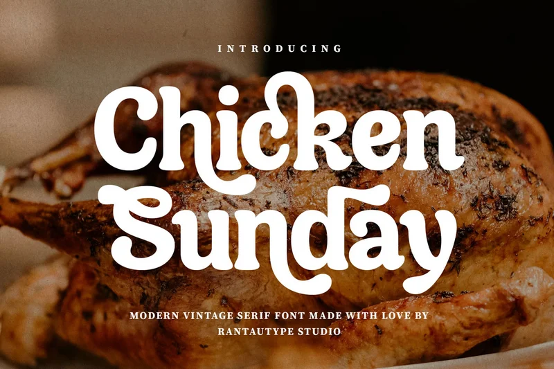 Chickensundaymodernvintagefont20251008201902utc free font download | freefont Pro free font download | freefont Pro