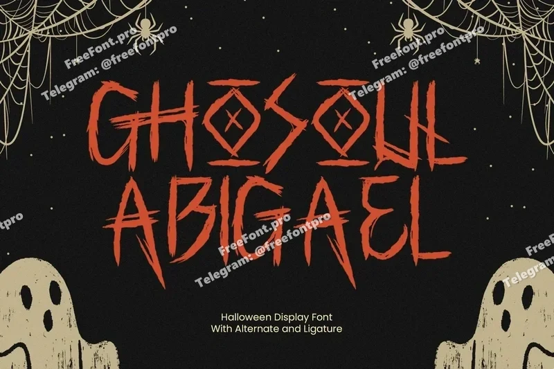 Ghosoulhalloweendisplaytypeface20251014181113utc free font download | freefont Pro free font download | freefont Pro