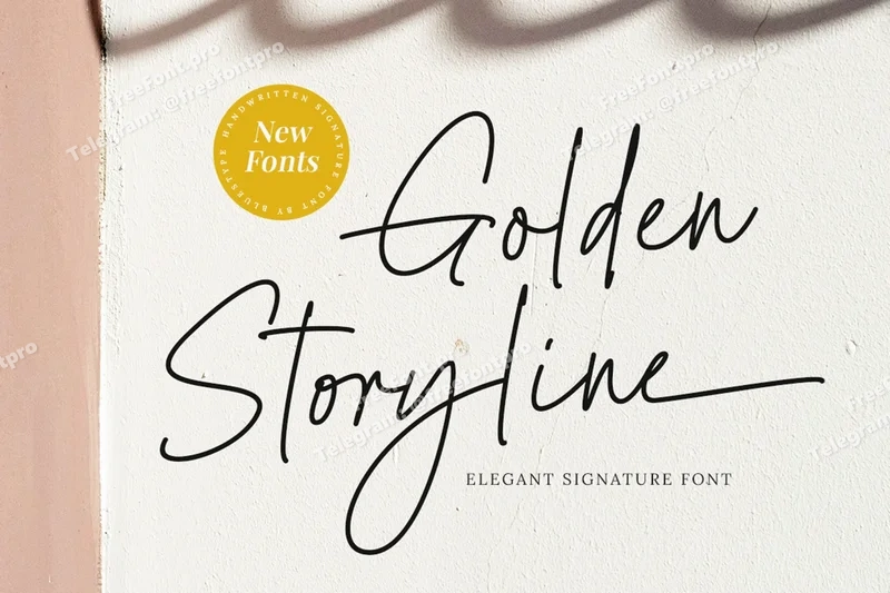 Goldenstorylineelegantsignaturefont20251016180732utc free font download | freefont Pro free font download | freefont Pro