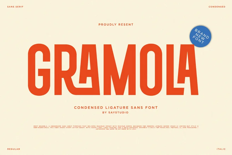 Gramolacondensedligaturesansfont20251021182229utc free font download | freefont Pro free font download | freefont Pro