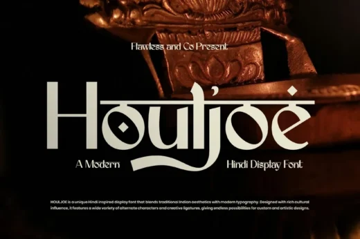 Hindi Display Houljue Font