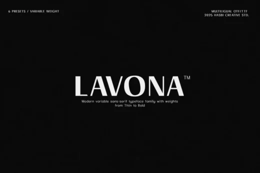 Lavona – Modern Variable Sans Serif