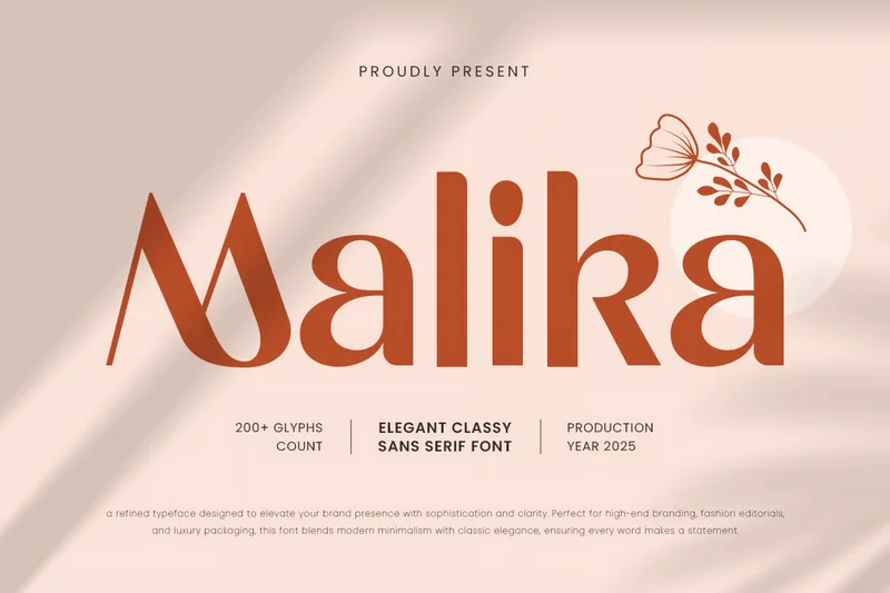 Malikaclassybrandingsansseriffont20251001044643utc free font download | freefont Pro free font download | freefont Pro