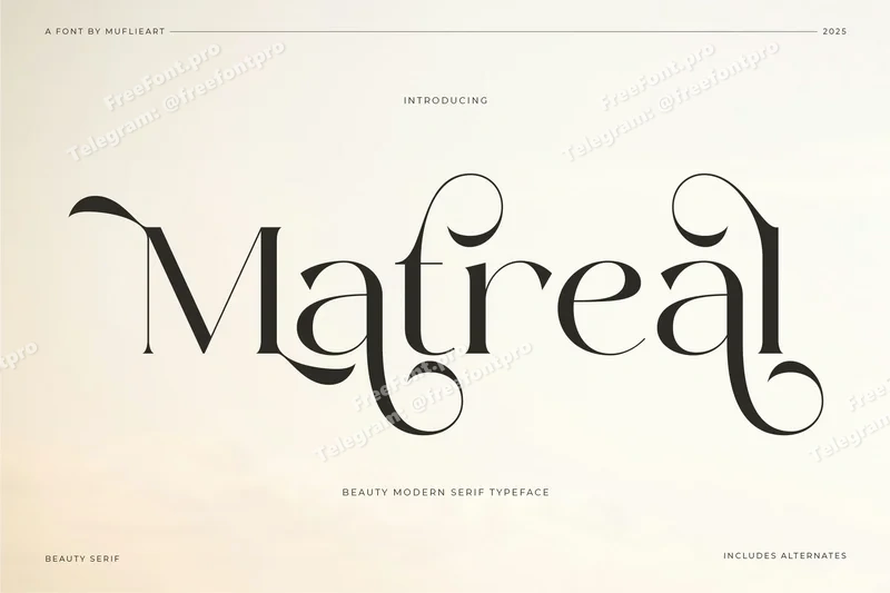 Matrealbeautymodernseriffont20251014230125utc free font download | freefont Pro free font download | freefont Pro