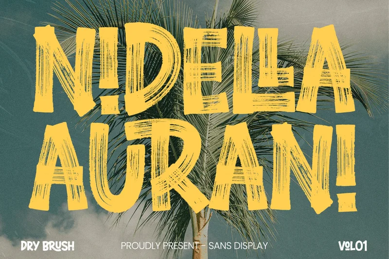 Nidellaauranidrybrushsansdisplay20251021174416utc free font download | freefont Pro free font download | freefont Pro