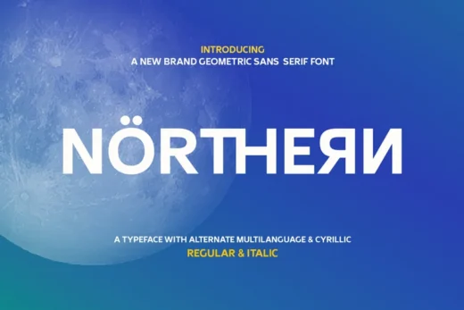 Nothern  free font download | freefont Pro