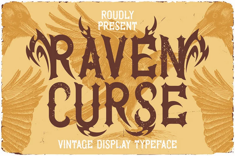 Ravencursedecorativeblackletter20251018000818utc free font download | freefont Pro free font download | freefont Pro