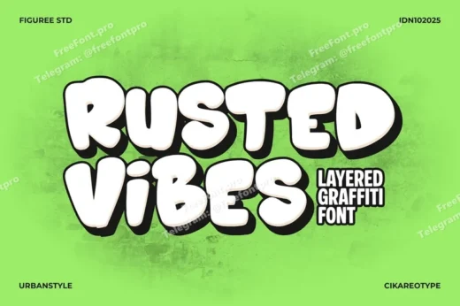 Rusted Vibe - Layered Graffiti Font
