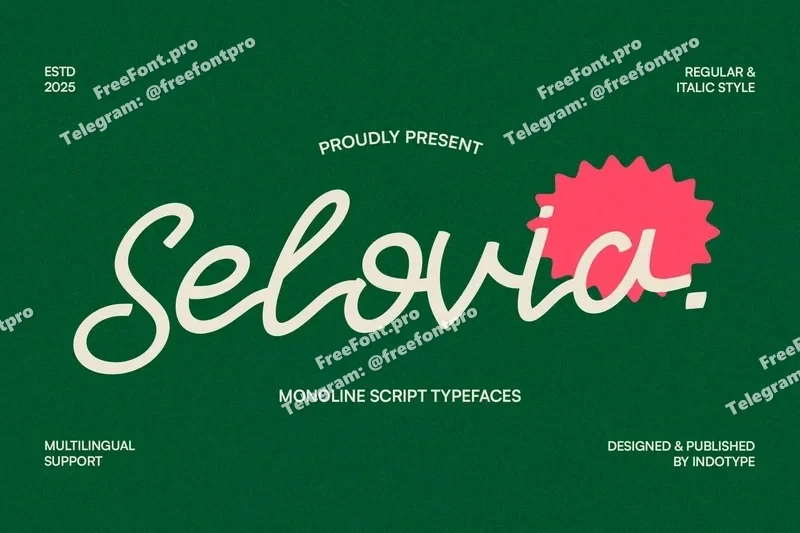 Seloviamonolinescripttypeface20251013234151utc free font download | freefont Pro free font download | freefont Pro