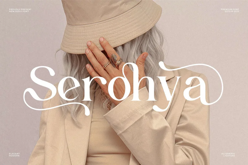 Seroh  modern minimalist serif font  free font download | freefont Pro