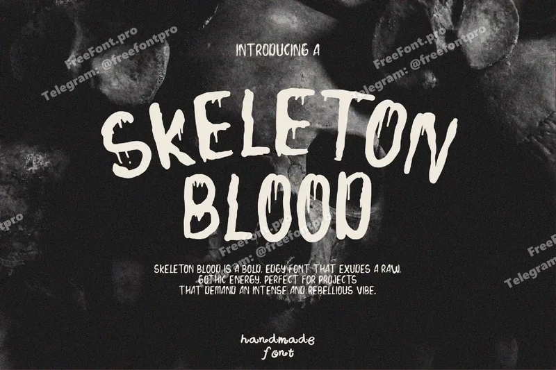 Skeletonbloodmysticalfont20251006185748utc free font download | freefont Pro free font download | freefont Pro