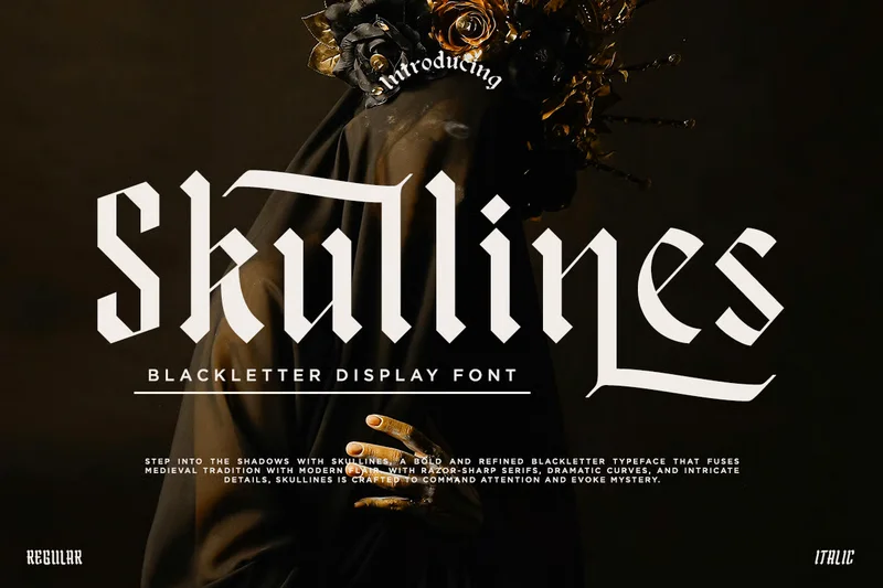 Skullinesblackletterdisplayfont20251007222128utc free font download | freefont Pro free font download | freefont Pro