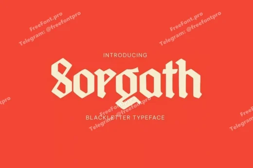 Sorgath – Blackletter Typeface