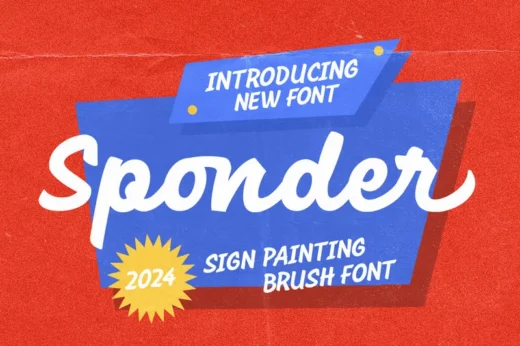 Sponder - Sign Painting Font