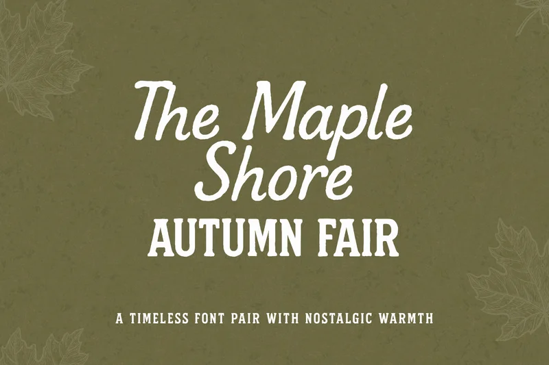 Themapleshorefontduowithnostalgicwarmth20251017185745utc free font download | freefont Pro free font download | freefont Pro