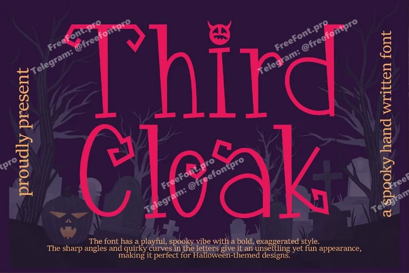 Thirdcloakhalloweenfont20251006185748utc free font download | freefont Pro free font download | freefont Pro