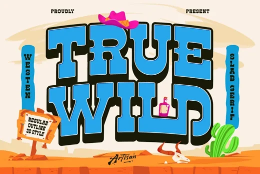 Truewild  free font download | freefont Pro
