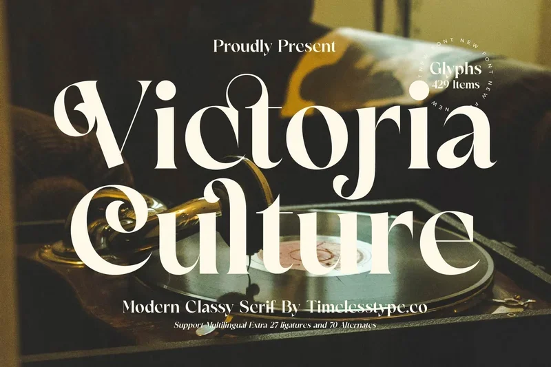 Victoriaculturemodernclassyserif20251002161222utc free font download | freefont Pro free font download | freefont Pro