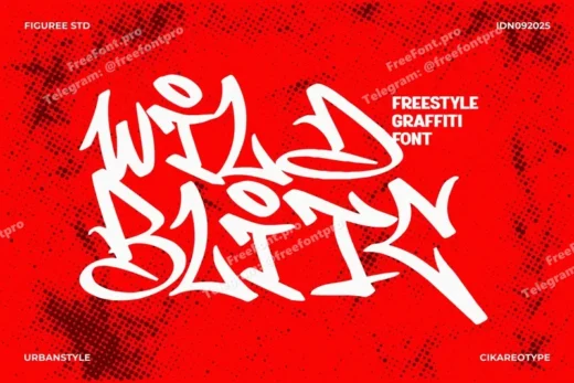 Wild Blitc - Freestyle Graffiti Font