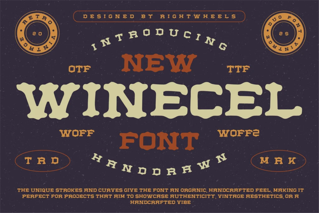 Winecelvintagedisplayfont20251007182449utc free font download | freefont Pro free font download | freefont Pro